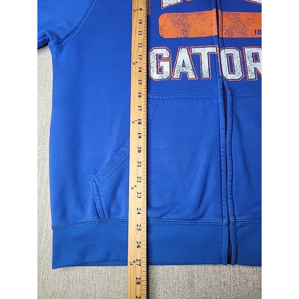 NCAA UF Florida Gators Hoodie Full Zip Sweatshirt Mens XL Blue Orange Y2K - Picture 8 of 10